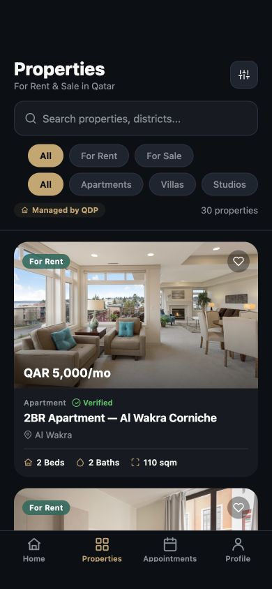 QDP app property list